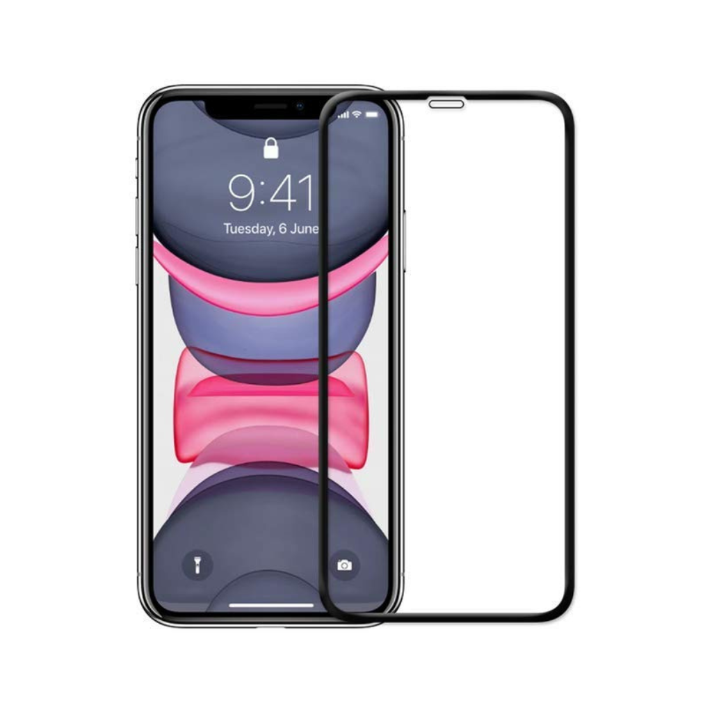 iphone 11 pro tempered glass (super d / full glue)