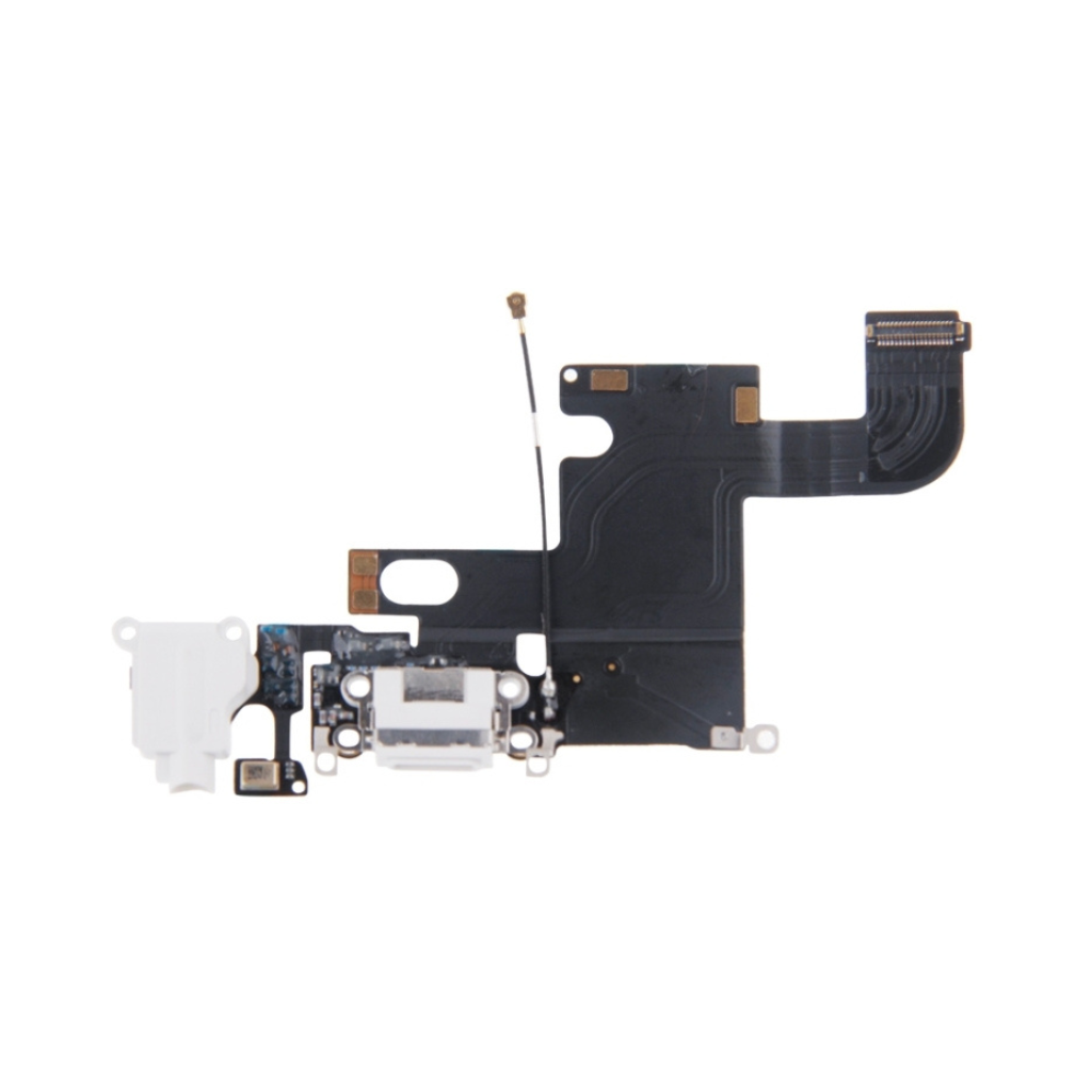 iphone 6 charging port flex aftermarket (white)