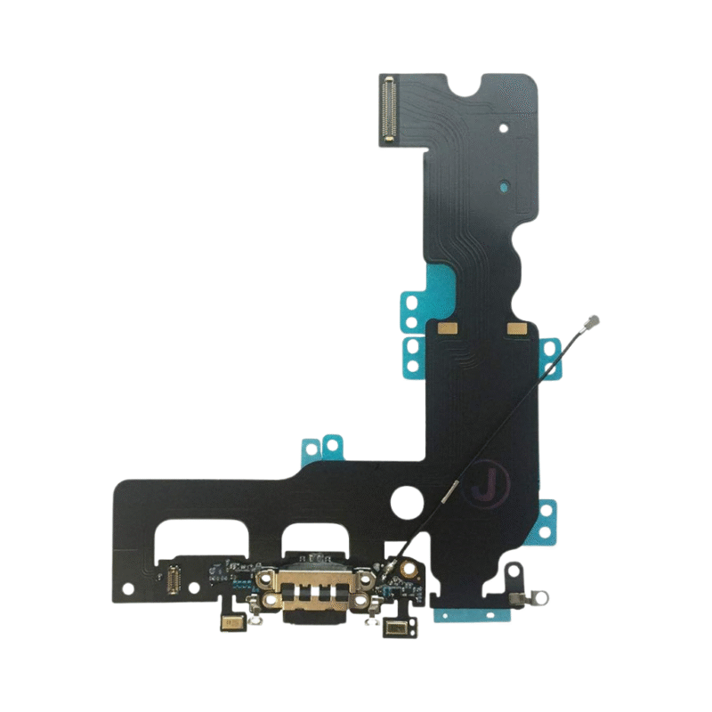 iphone 7p charging port flex oem (black)