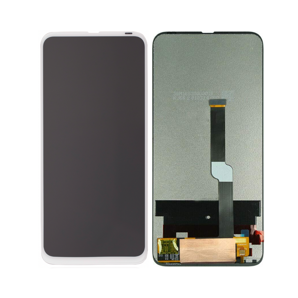 motorola moto one fusion plus lcd assembly without frame white (changed glass)