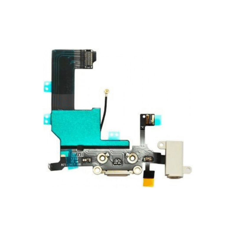 iphone 5c charging port flex oem (white)
