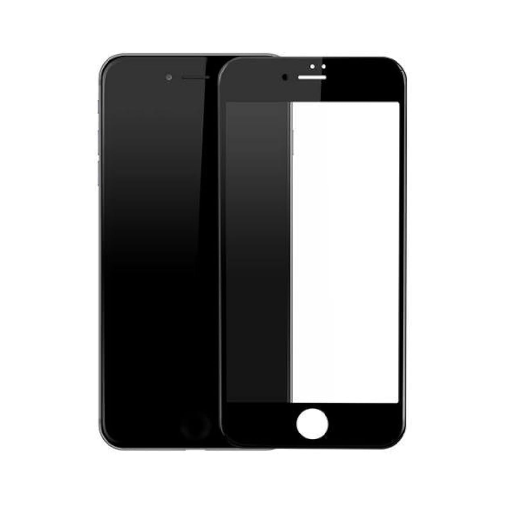 iphone 6p tempered glass (super d / full glue) (black)