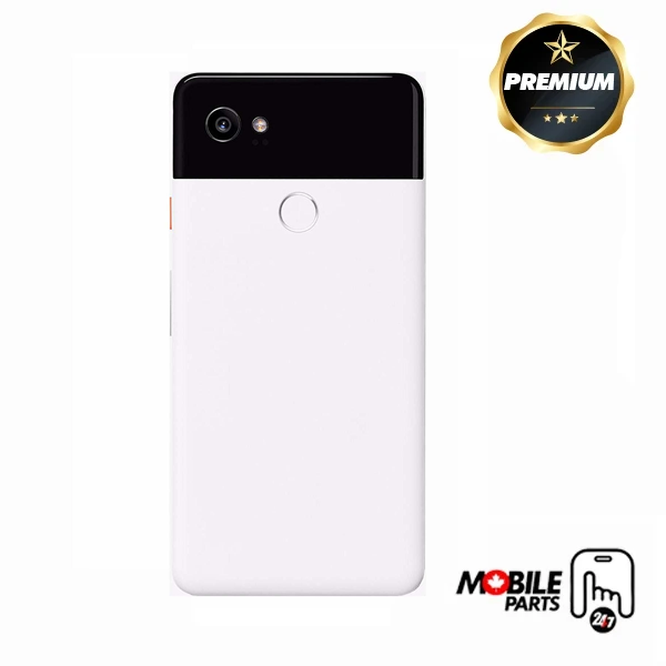 google pixel 2 xl back cover with camera lens (black & white)