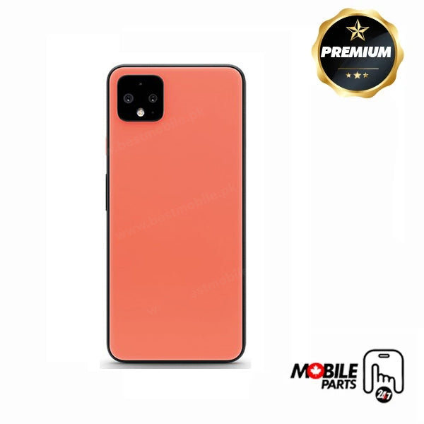 google pixel 4 xl back cover with camera lens (orange)