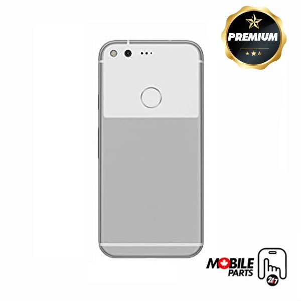google pixel xl back cover with camera lens (silver)