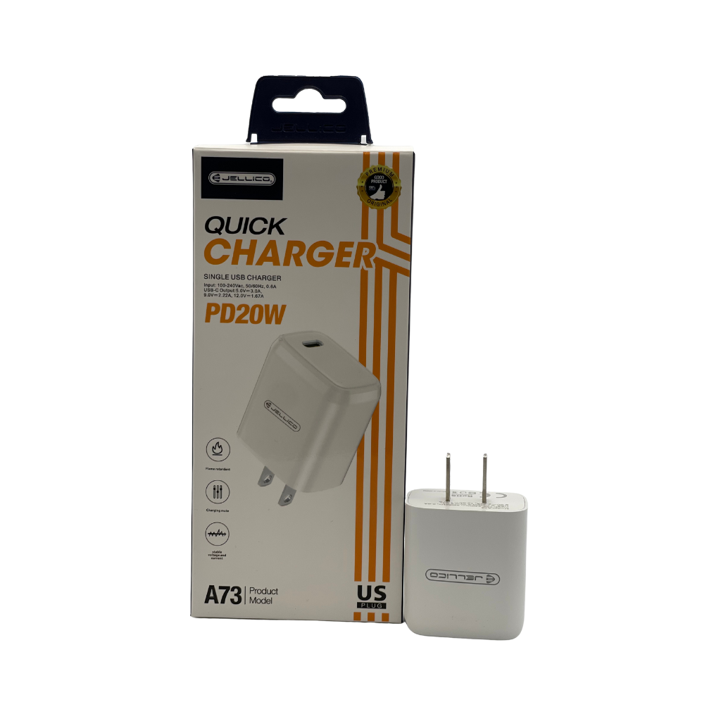 jellico a73 pd 20w type c quick charger