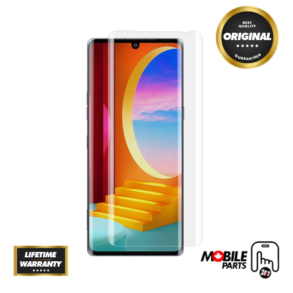 lg velvet 5g tempered glass (edge glue)