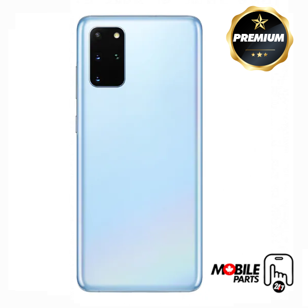 samsung galaxy s20 5g back cover glass with camera lens (cloud blue)