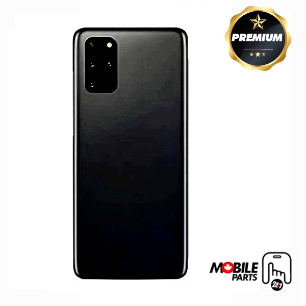 samsung galaxy s20 plus 5g back cover glass w/o camera lens (cosmic black)
