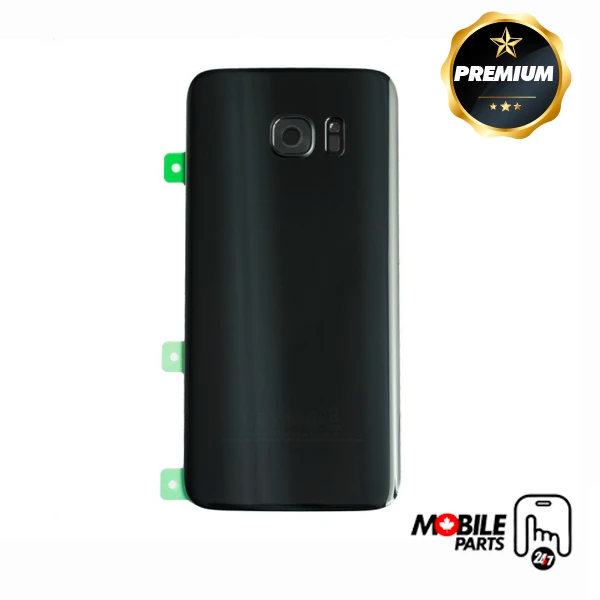 samsung galaxy s7 edge back cover with camera lens (black)