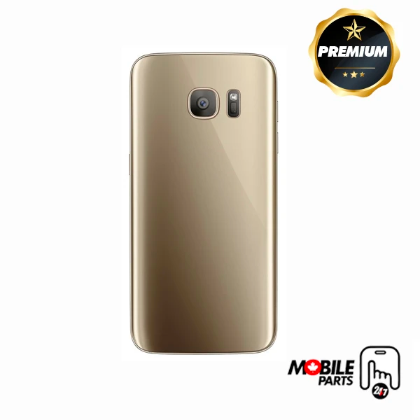 samsung galaxy s7 edge back cover with camera lens (gold)
