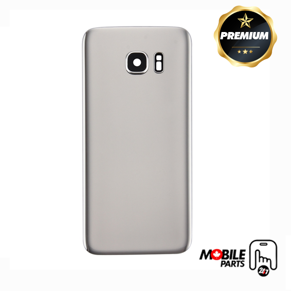 samsung galaxy s7 edge back cover with camera lens (silver)