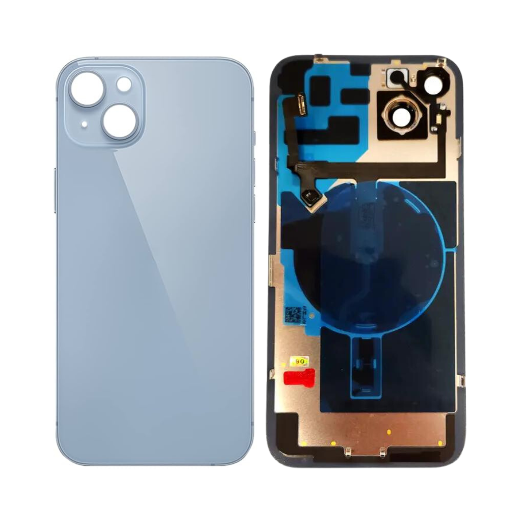 iphone 14 back glass with wireless nfc & magsafe magnet (blue)