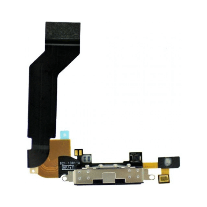 iphone 4 charging port flex aftermarket (black)