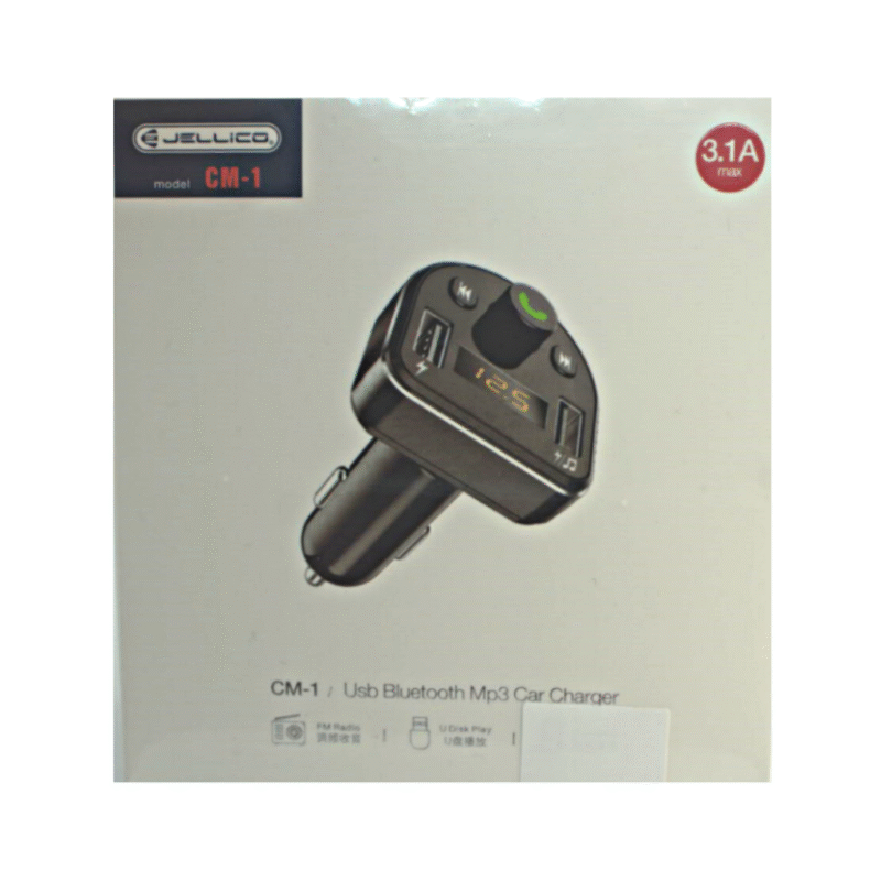 jellico fm transmitter with bluetooth & car charger
