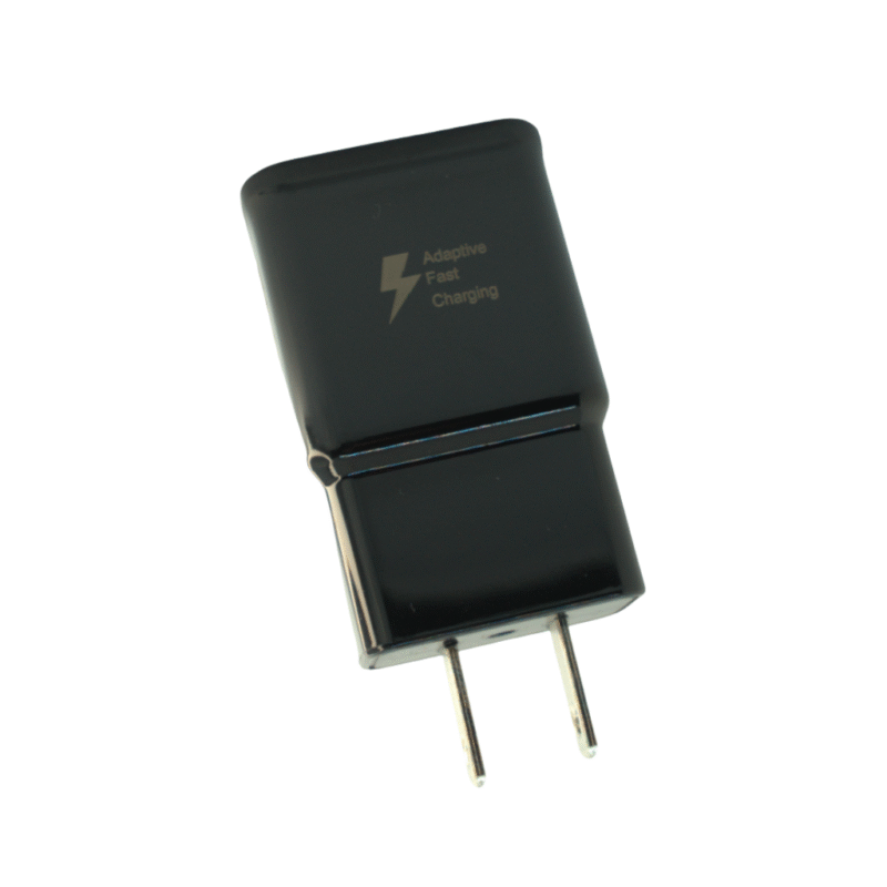 charging adapter usb a compatible for samsung (black)