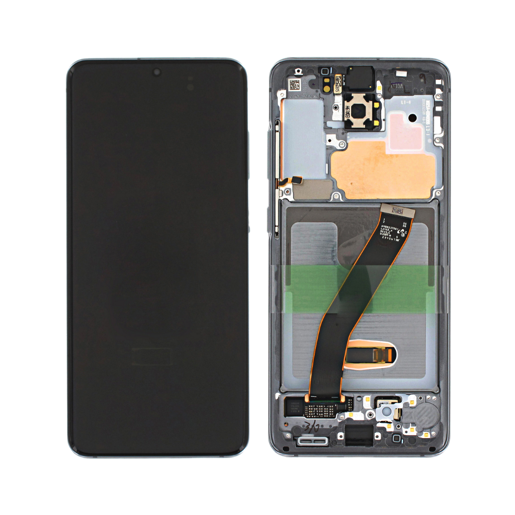samsung galaxy s20 5g original pulled oled assembly with frame cosmic grey (a grade)