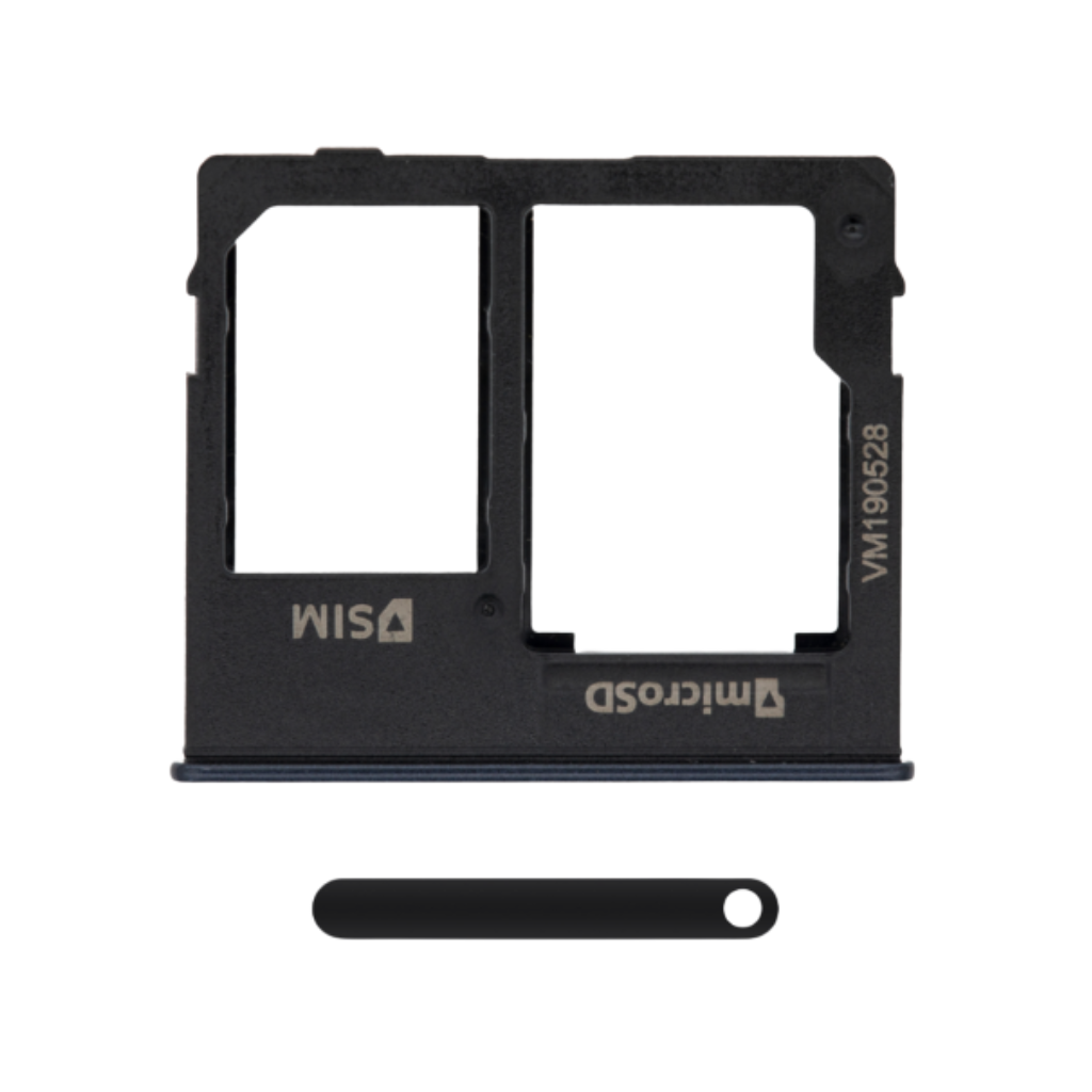 samsung galaxy a10e dual sim tray aftermarket (black)