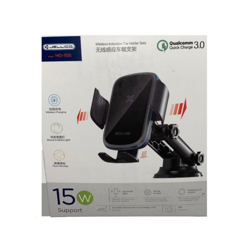 jellico 15w wireless charging bracket car phone holder
