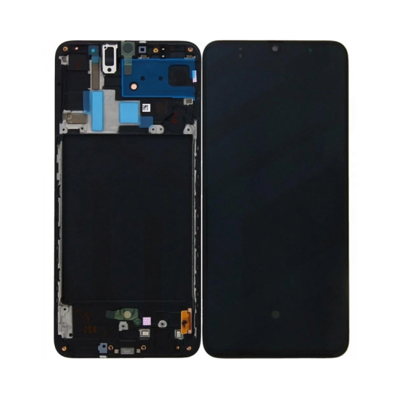 samsung galaxy a70 oled assembly with frame cream (aftermarket +)
