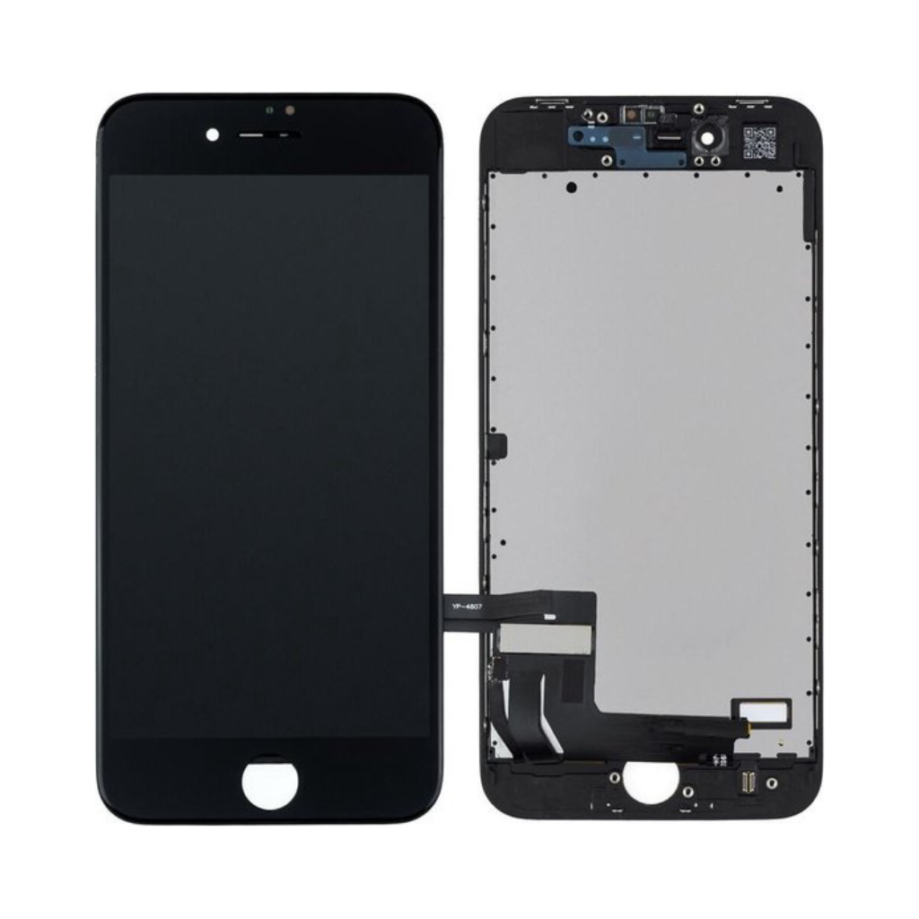 iphone 8 lcd assembly premium with plate (black)